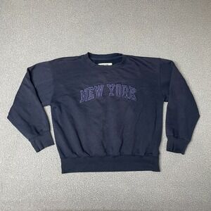 New York Popular NY Sweater Blue Sweatshirt Women's Size Large